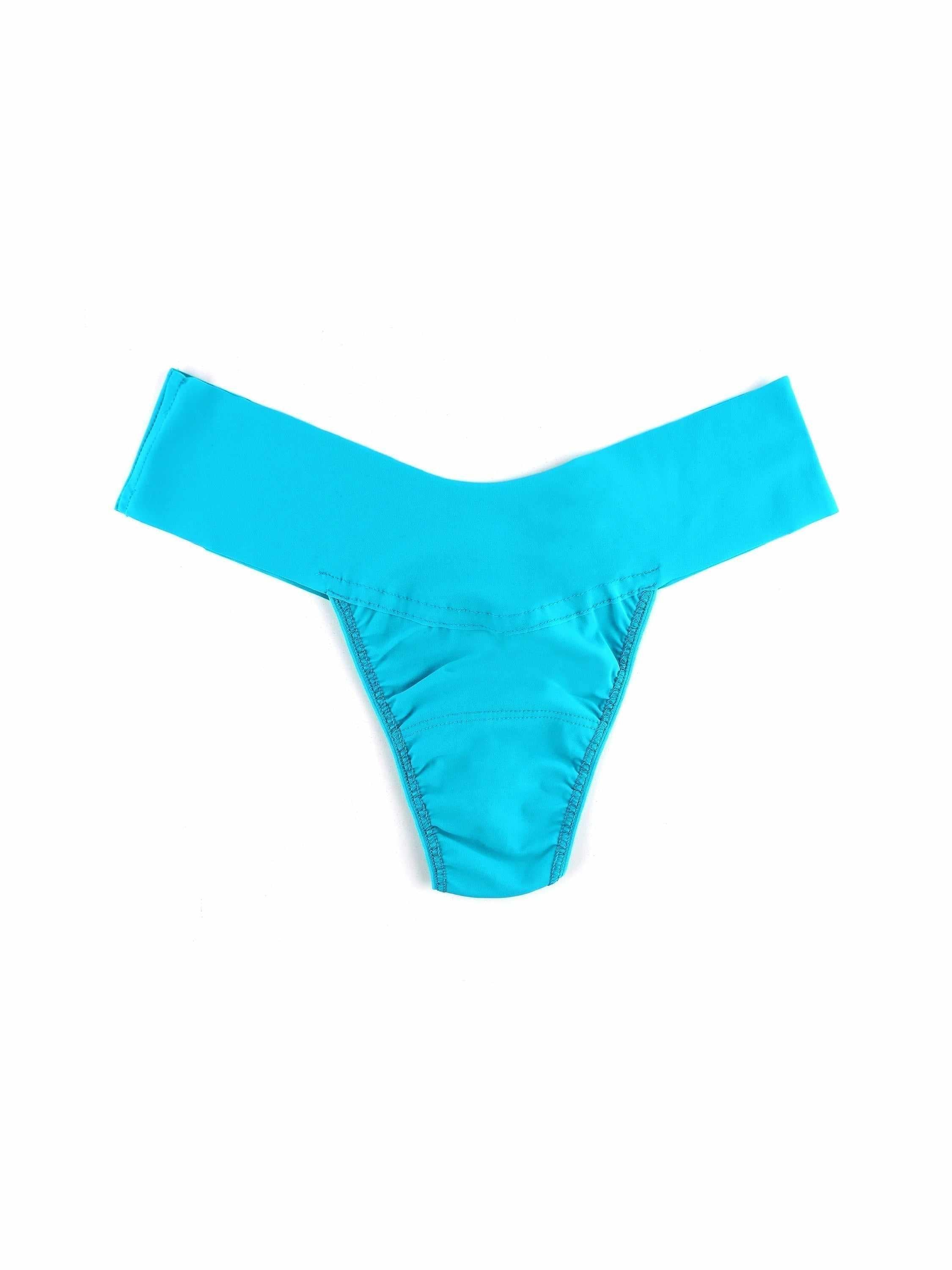 BreatheSoft™ Natural Rise Thong Fresh Teal Blue - Image 5