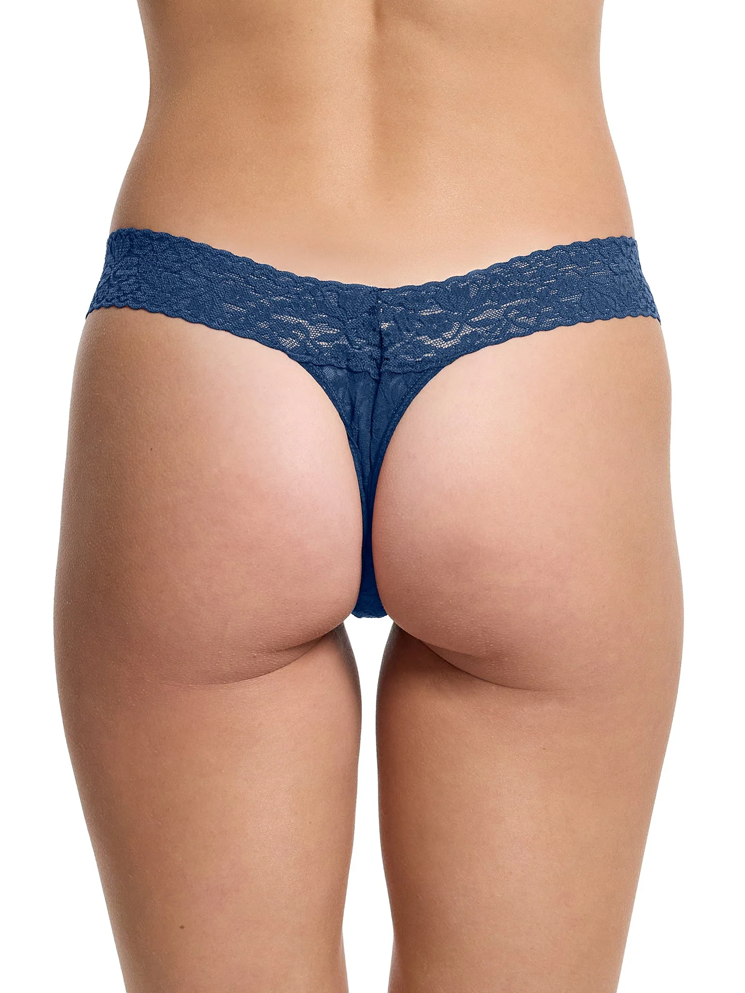 Flora Lace Low Rise Thong Night Owl Blue Sale - Image 2