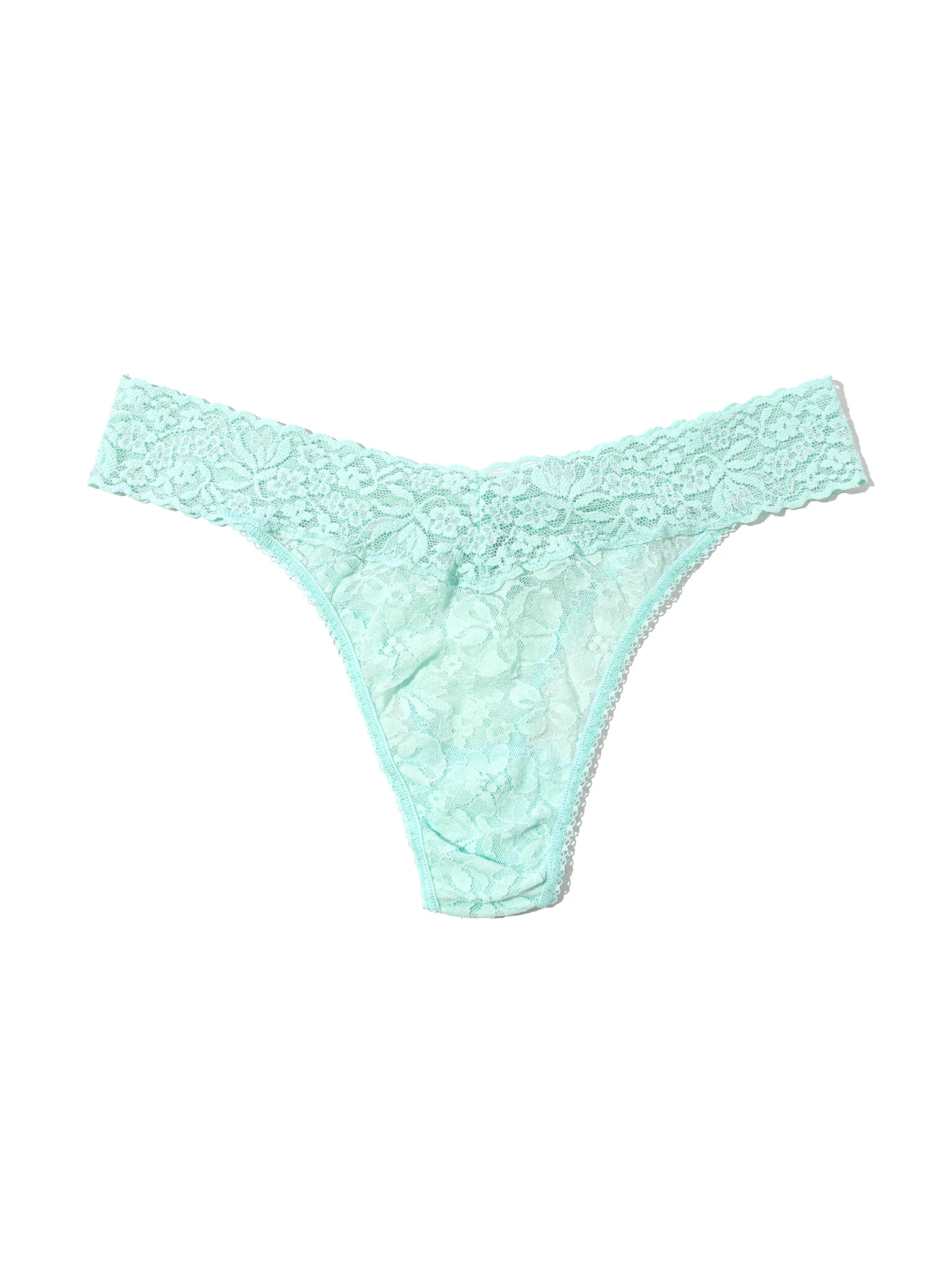 Flora Lace Original Rise Thong Mint Tea Green - Image 3