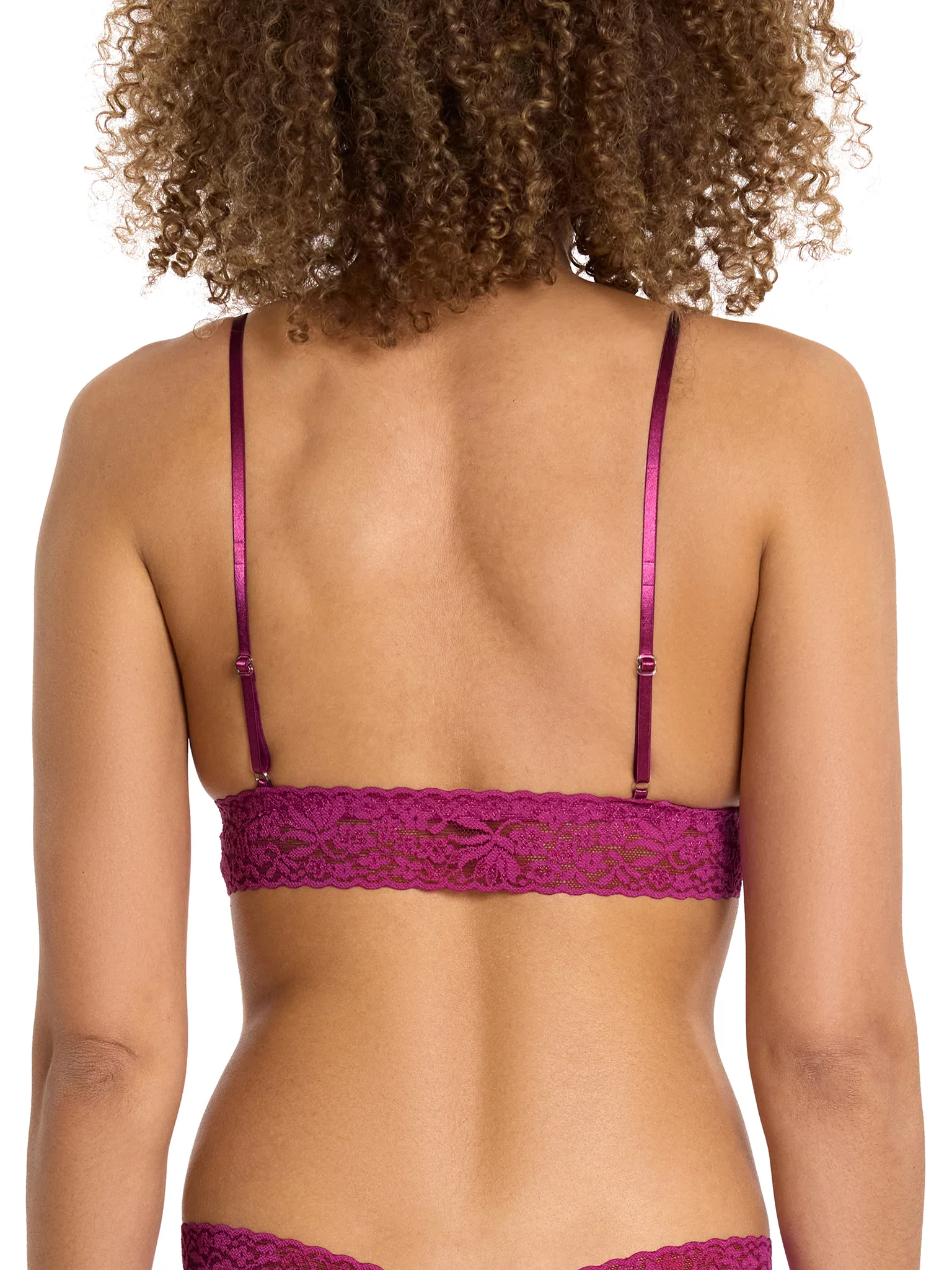 Flora Lace Padded Bralette Picking Plums Pink Sale - Image 3