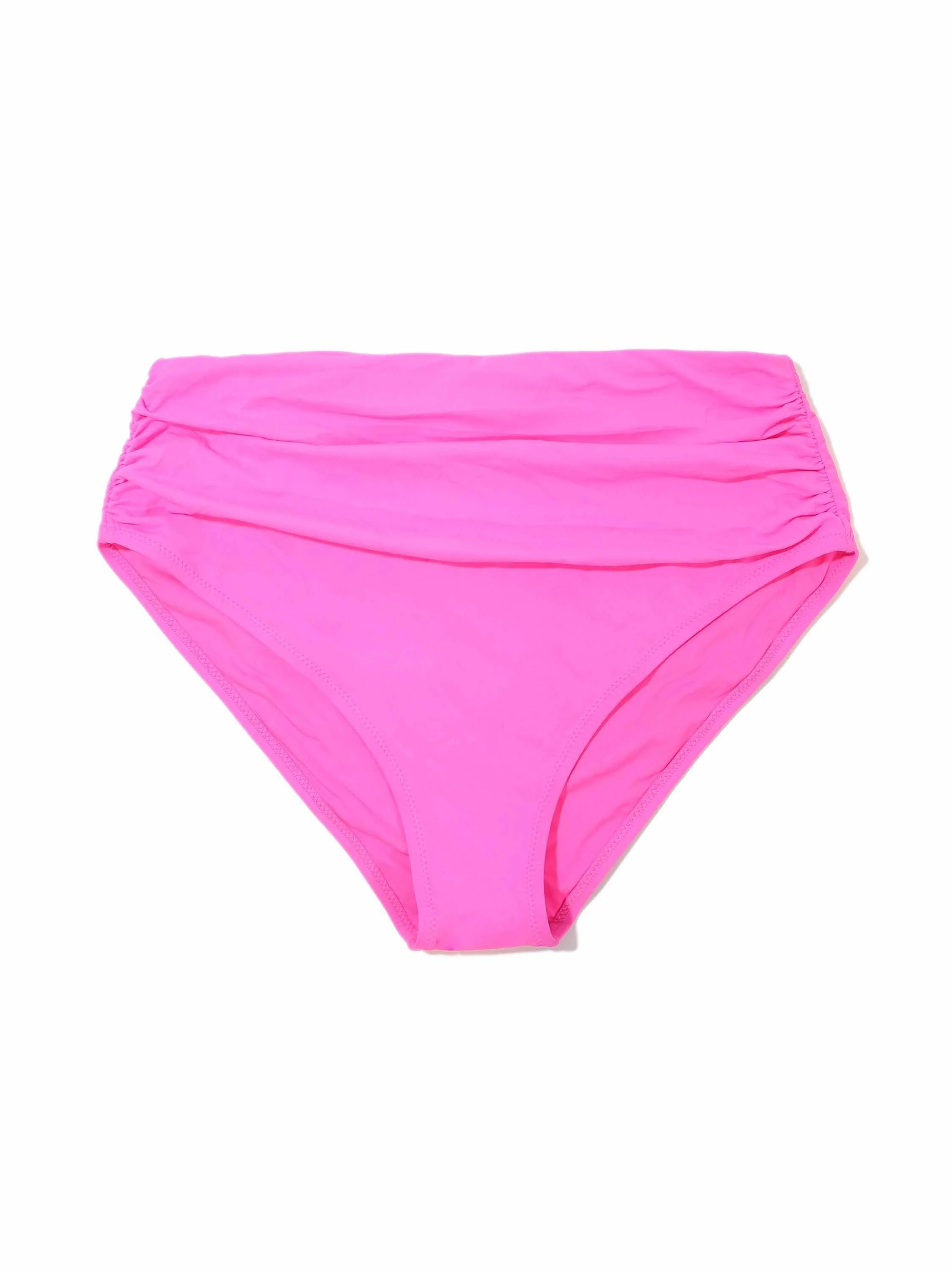 High Rise Cheeky Swimsuit Bottom Unapologetic Pink Sale - Image 2