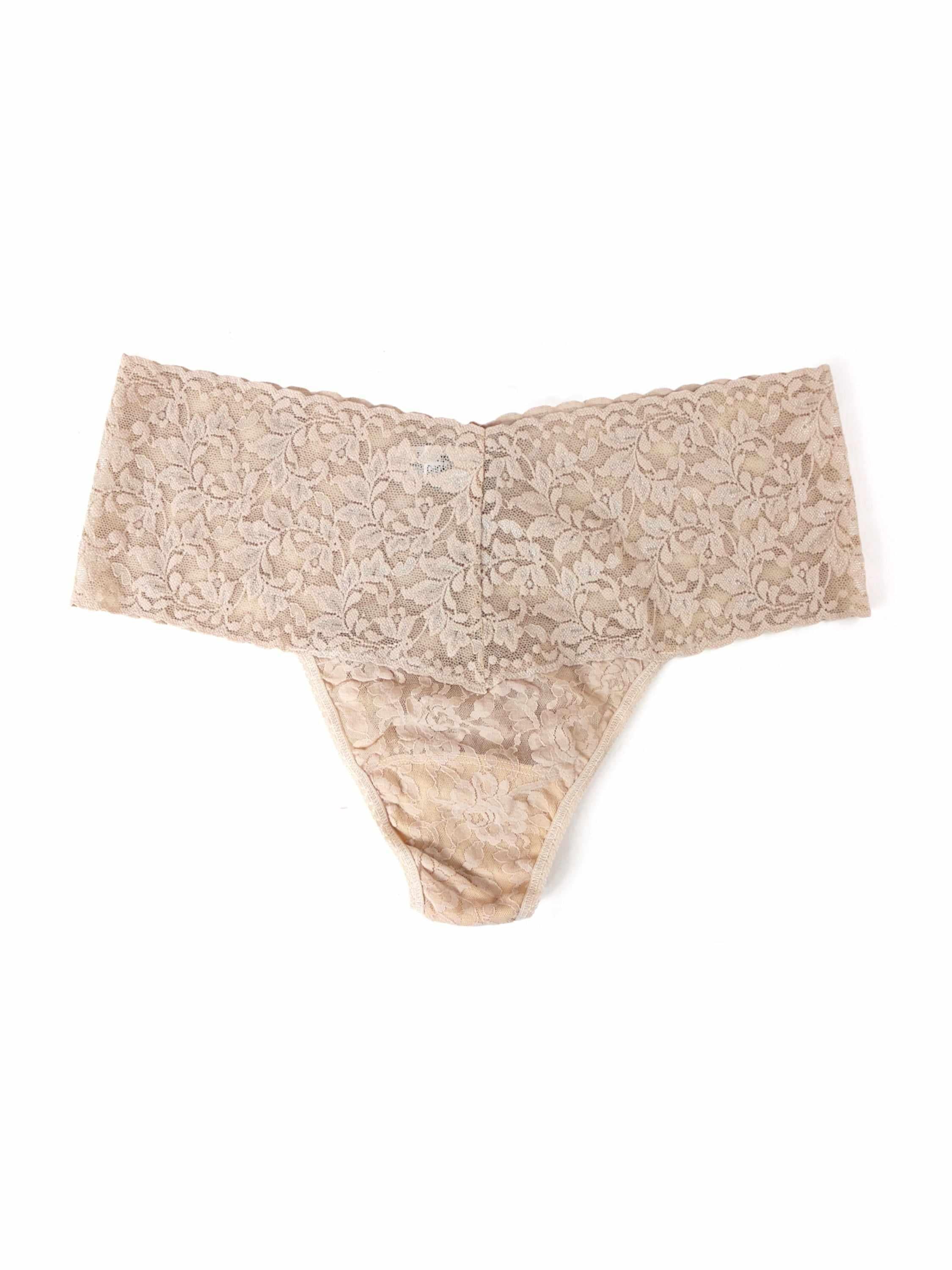 Plus Size Retro Lace Thong Chai - Image 2