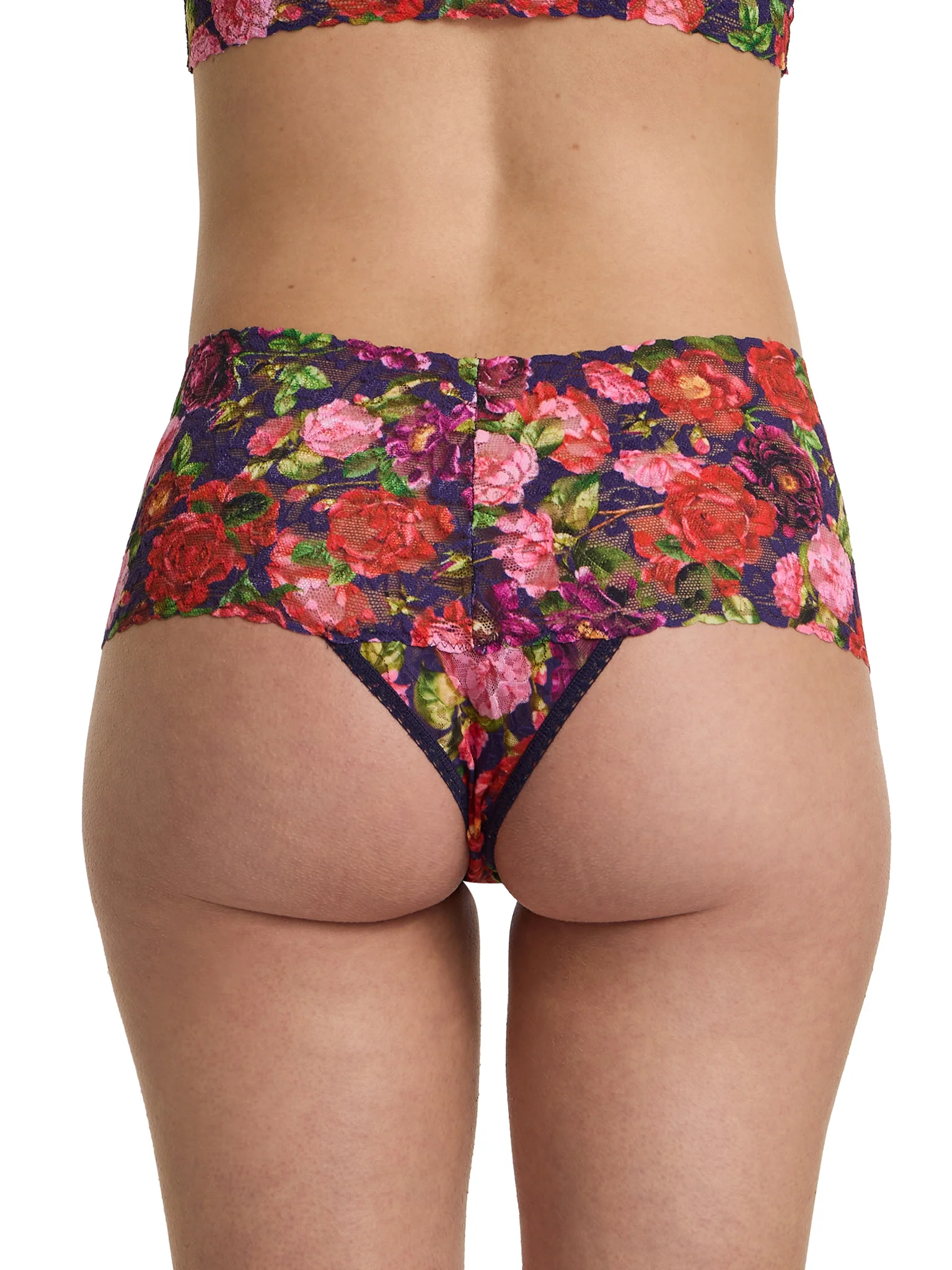 Printed Retro Lace Thong Winters Tale Floral Sale - Image 3