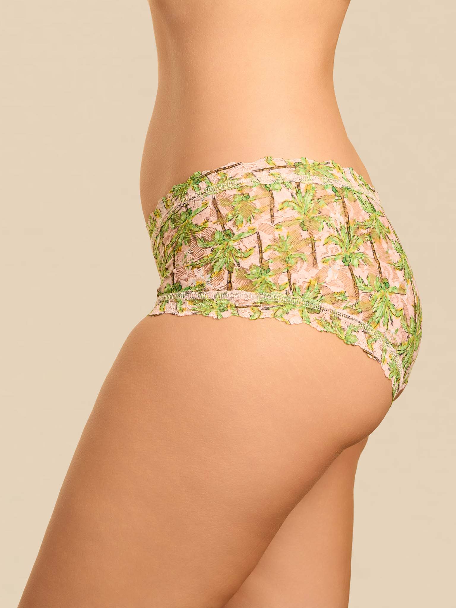 Printed Signature Lace® Boyshort Palm Breeze Pink - Image 4