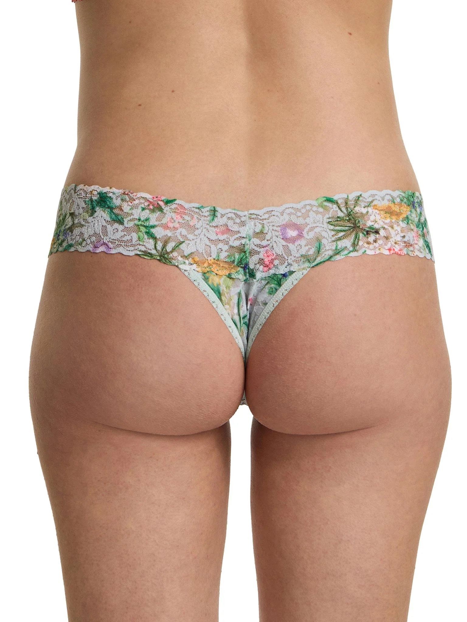 Printed Signature Lace® Low Rise Thong Floriculture Floral Print - Image 2