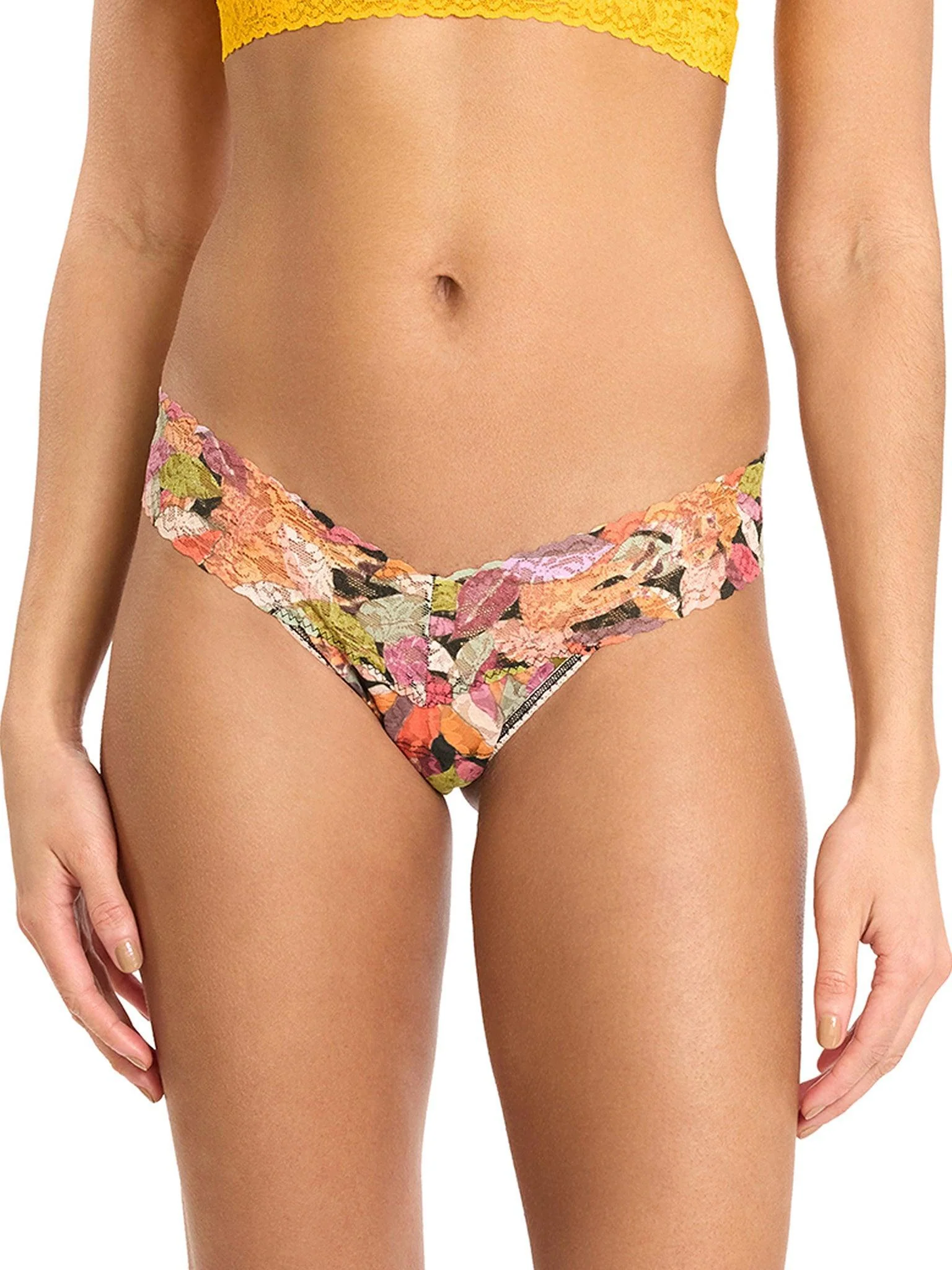 Printed Signature Lace® Low Rise Thong Now You See Me Sale