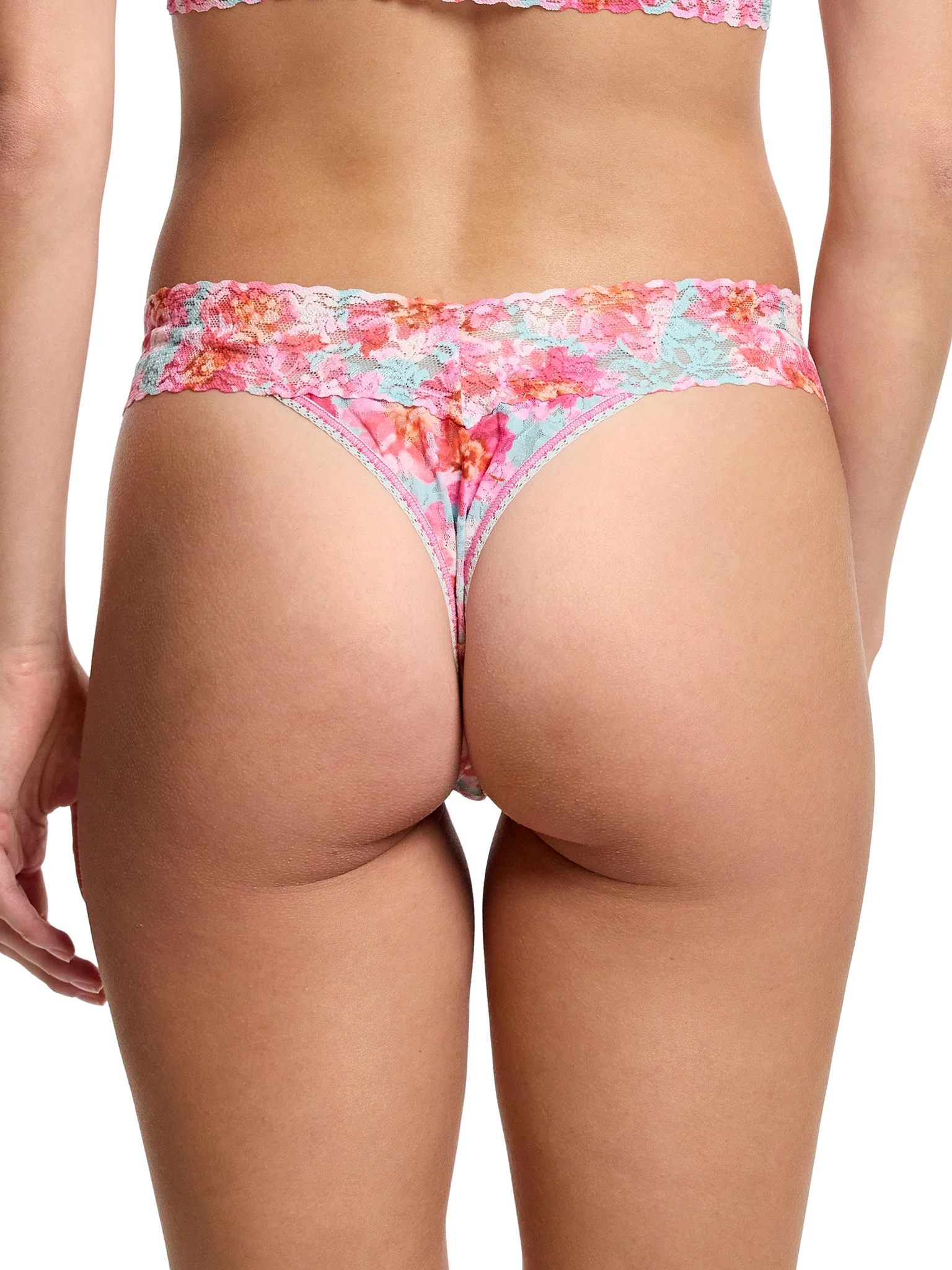 Printed Signature Lace® Original Rise Thong First Bloom Sale - Image 2