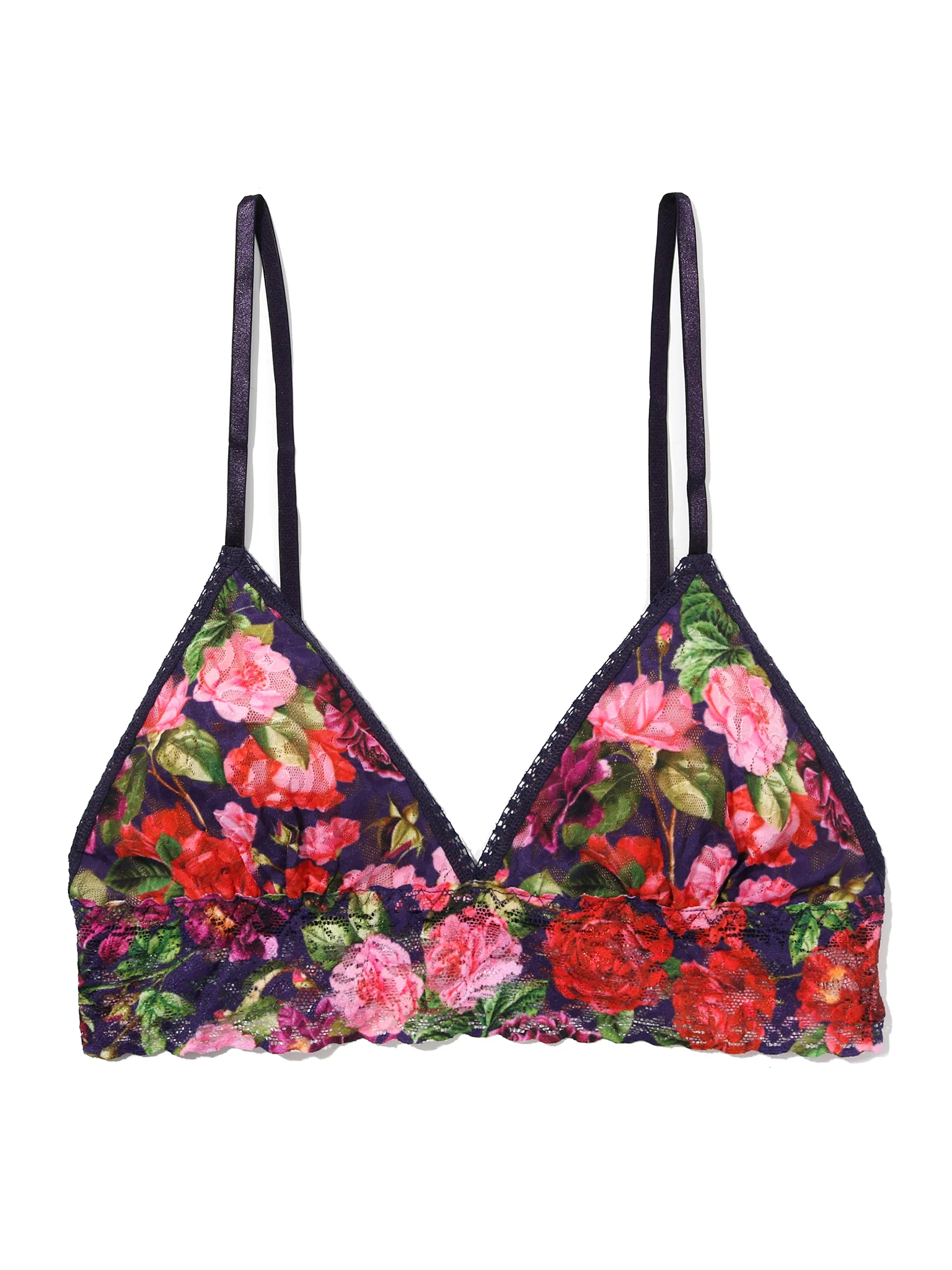 Printed Signature Lace® Padded Triangle Bralette Winters Tale Floral Sale - Image 7
