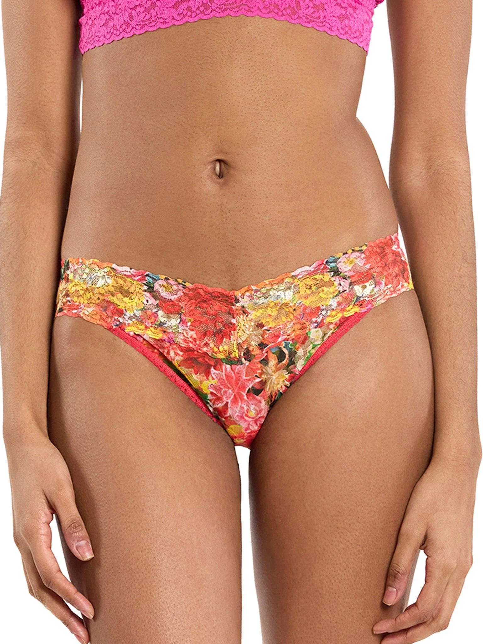 Printed Signature Lace® V-Kini Floramania Pink Sale