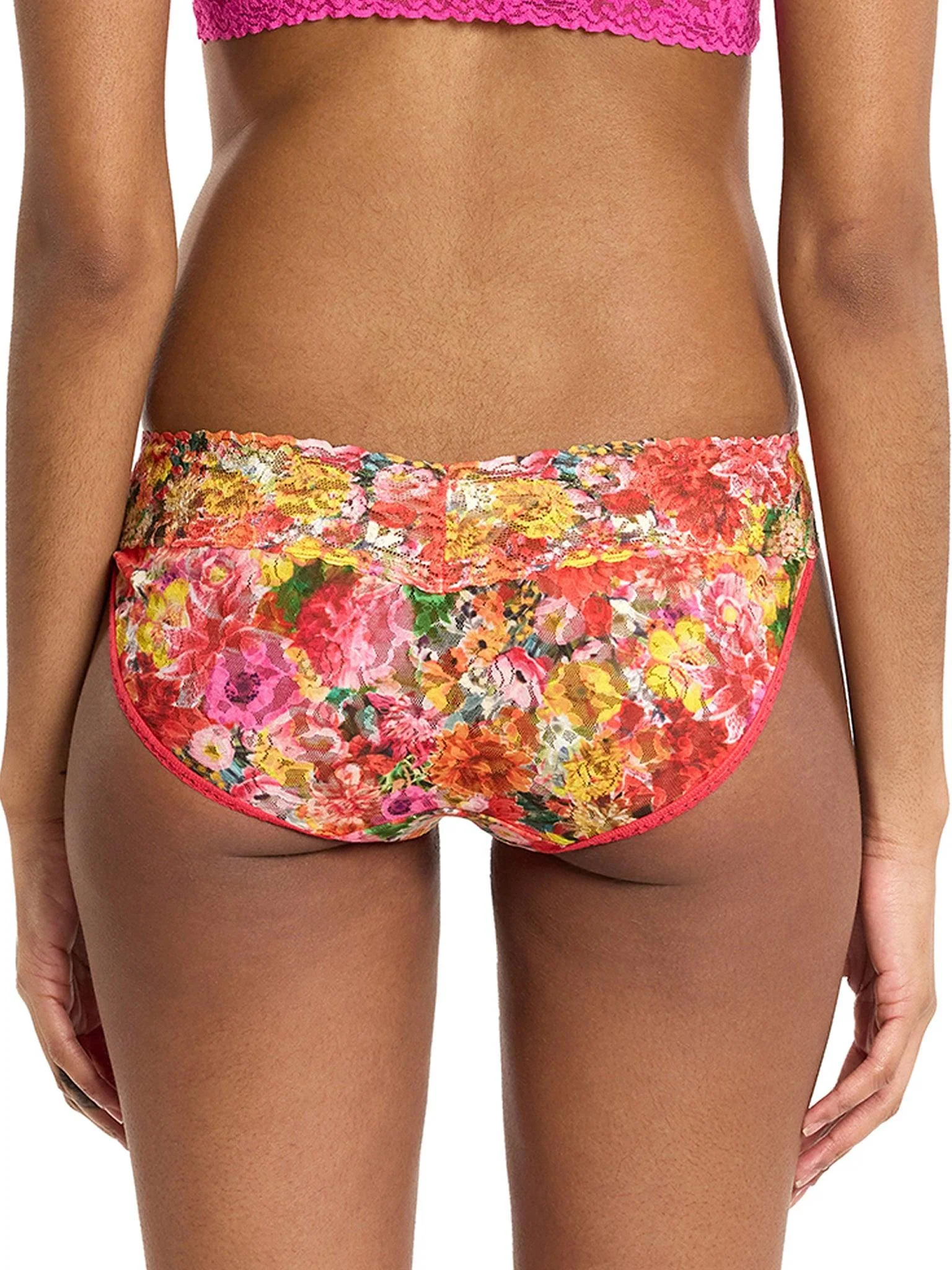 Printed Signature Lace® V-Kini Floramania Pink Sale - Image 2