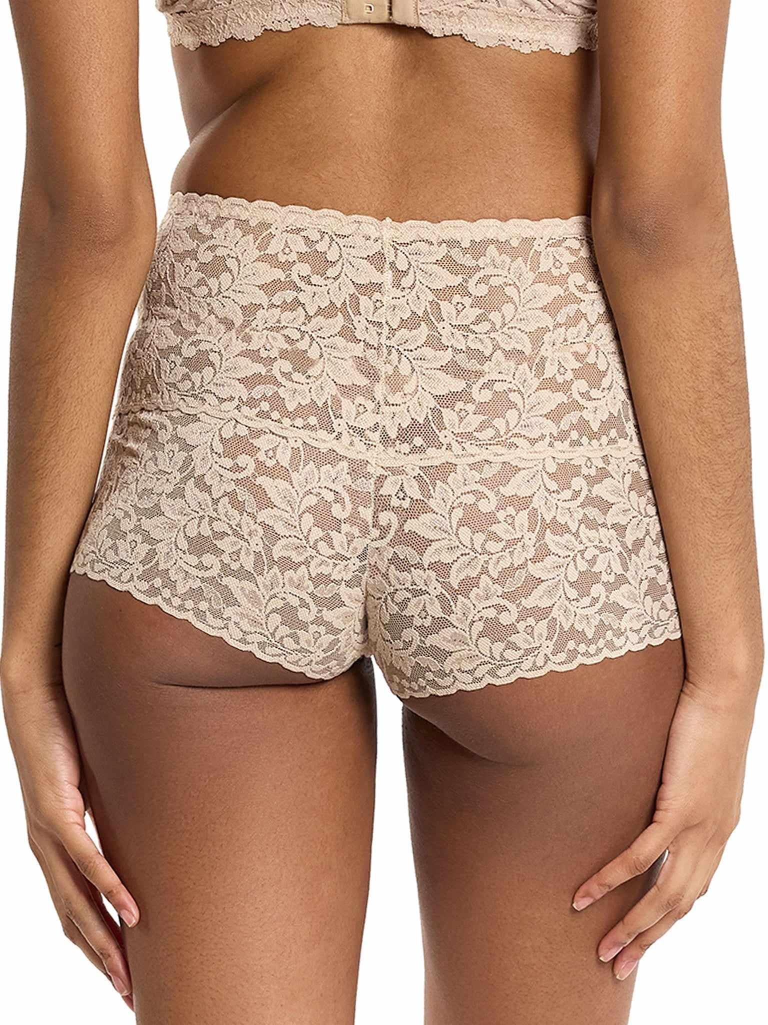 Retro Lace Hot Pant Chai - Image 2