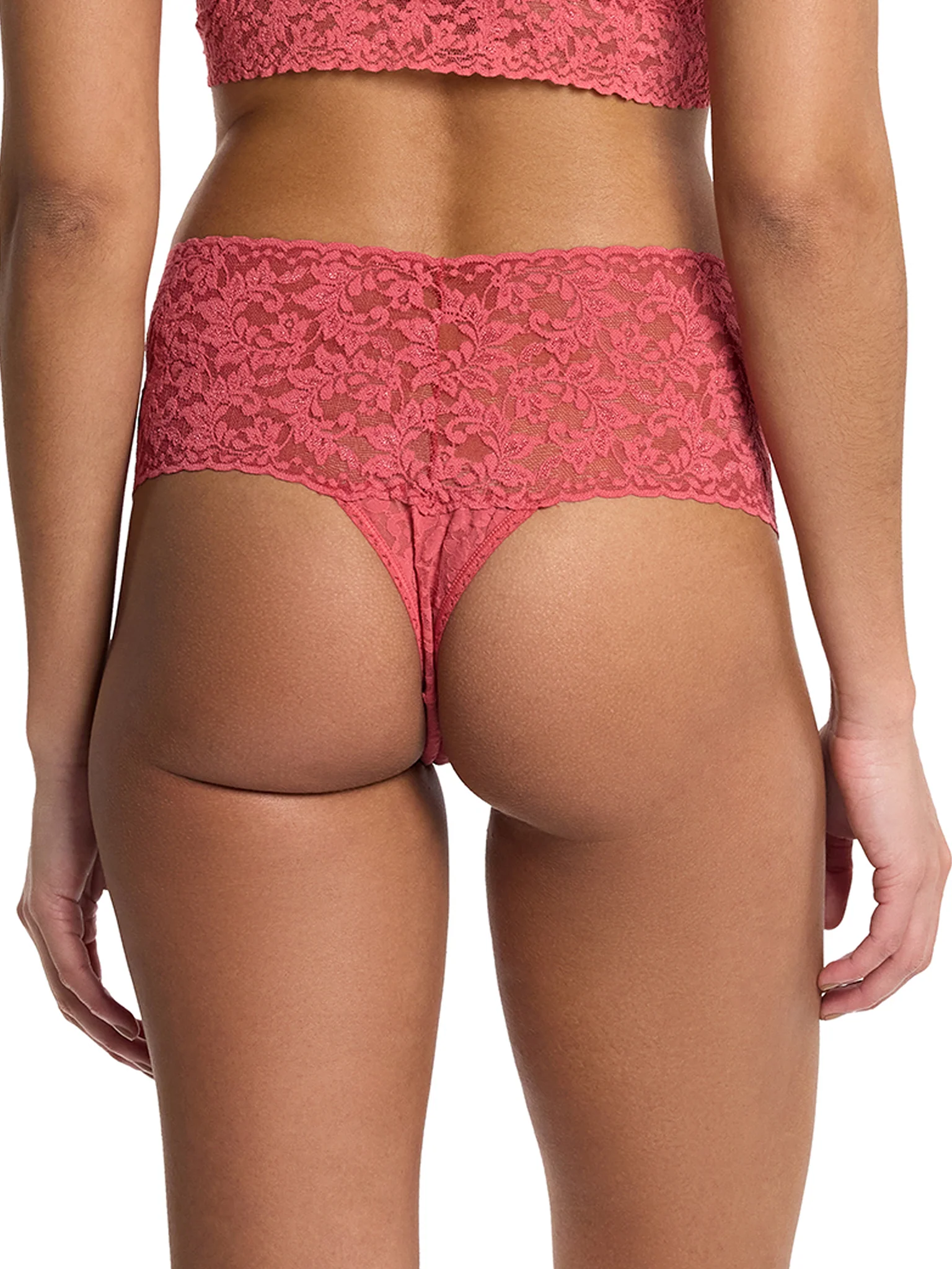 Retro Lace Thong Naples Red Sale - Image 2