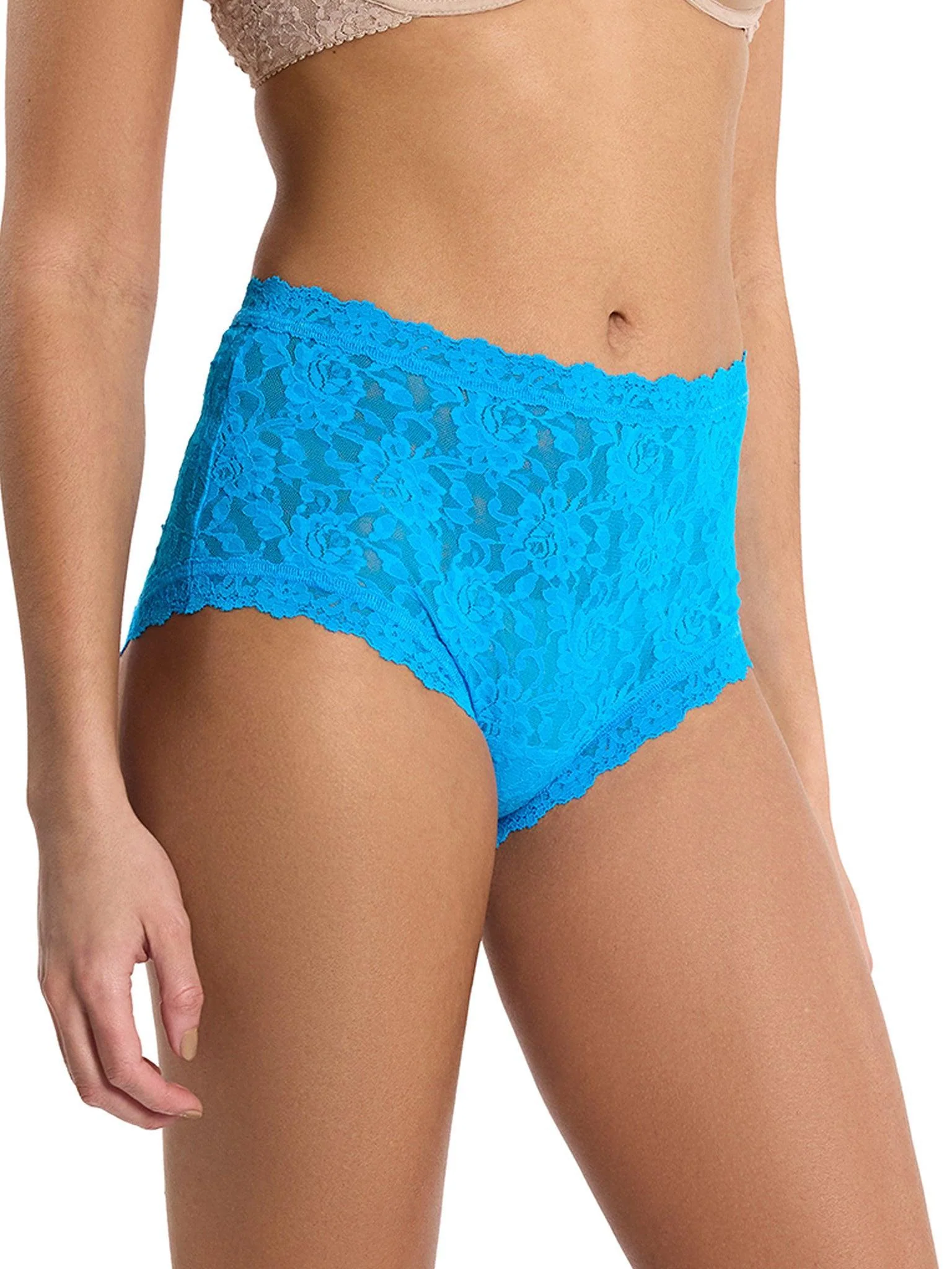 Signature Lace® High Rise Boyshort Mediterranean Sea Blue Sale - Image 3