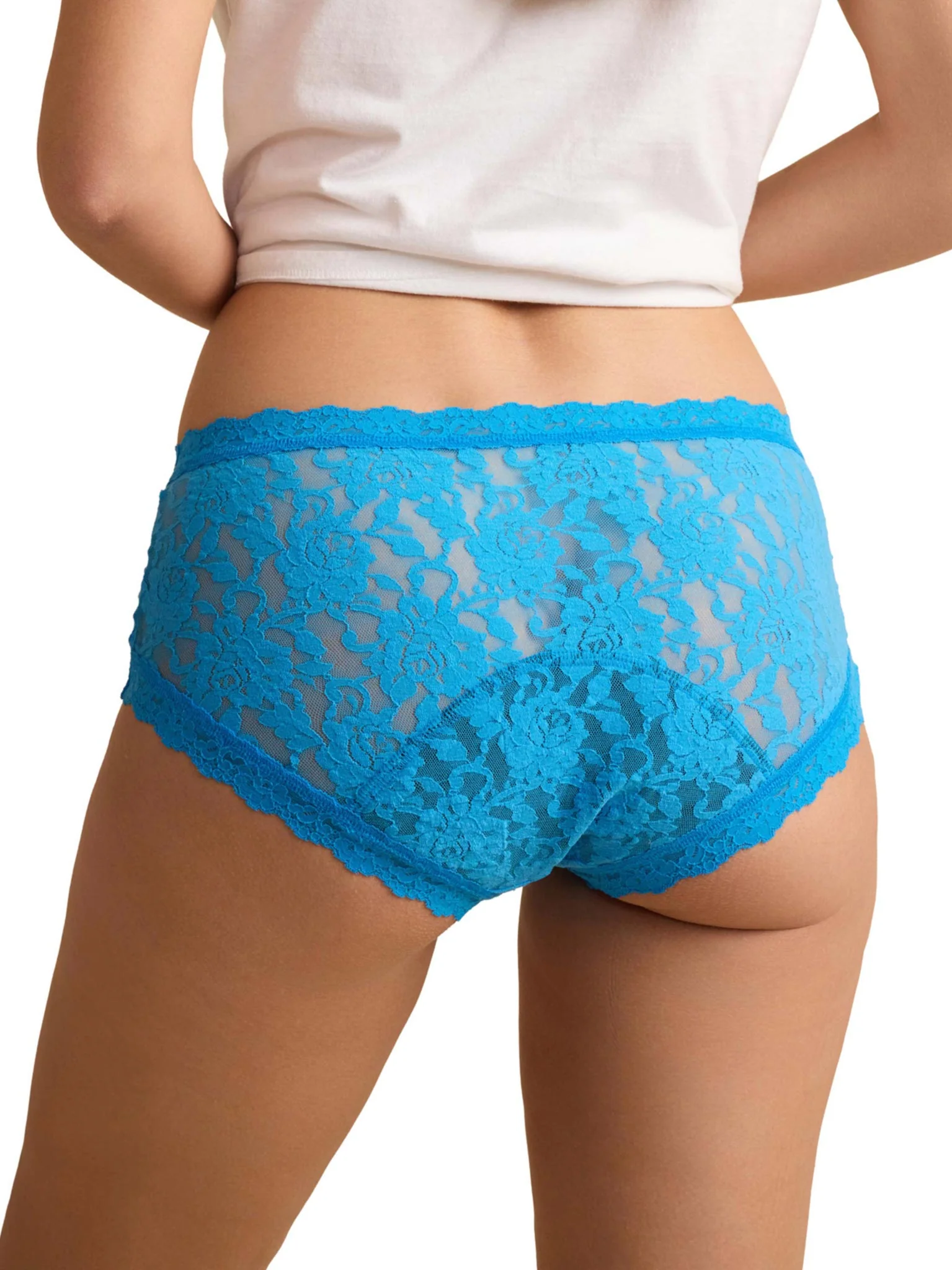 Signature Lace® Leakproof Boyshort Laguna Blue - Image 2