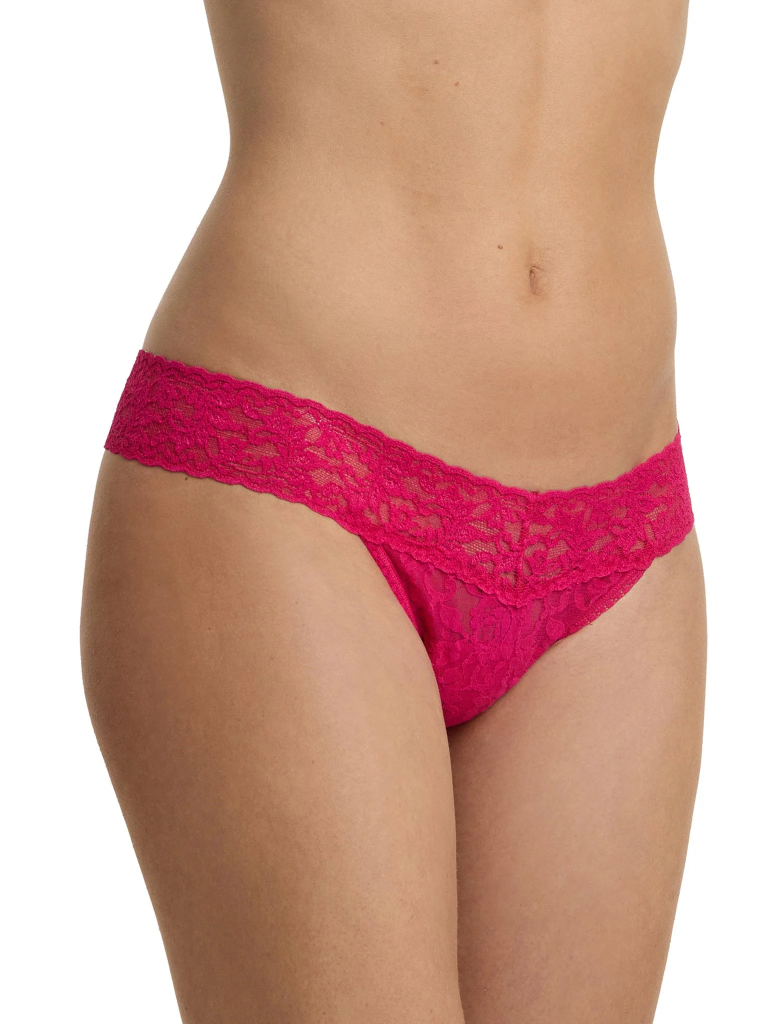 Signature Lace® Low Rise Thong Sealed With A Kiss Pink