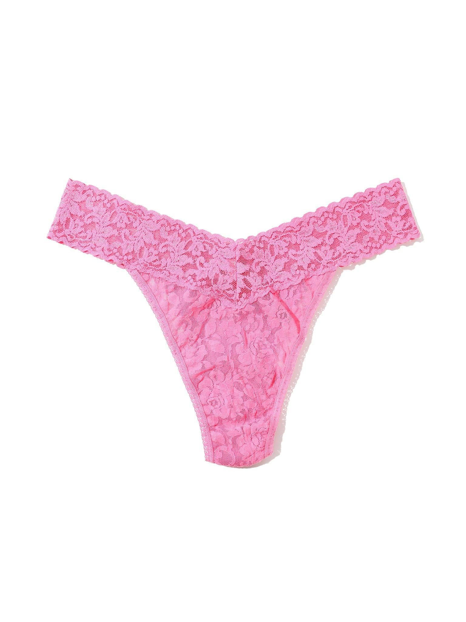 Signature Lace® Original Rise Thong Amused Pink - Image 5