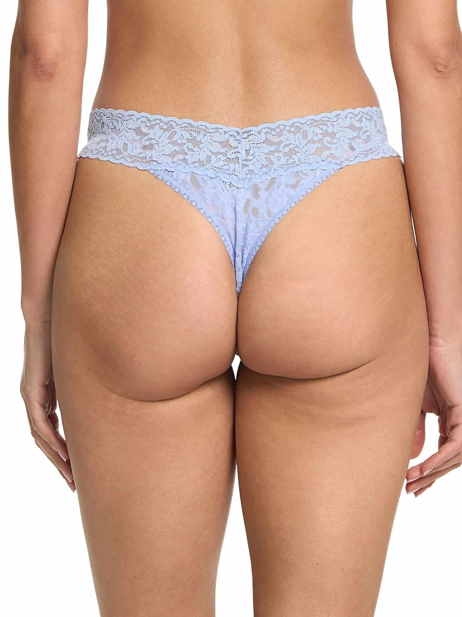 Signature Lace® Original Rise Thong Clarity Blue - Image 2