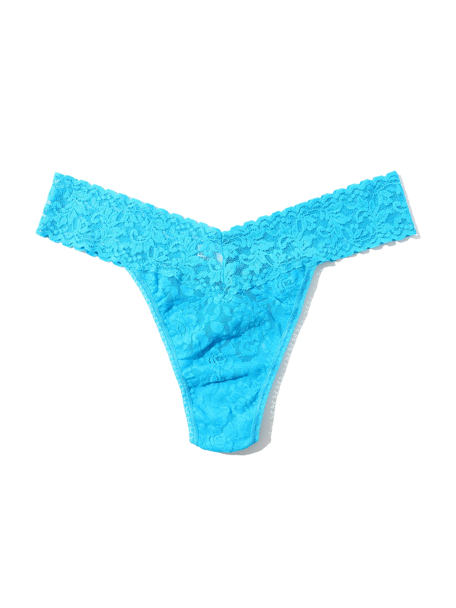 Signature Lace® Original Rise Thong Mediterranean Sea Blue - Image 6