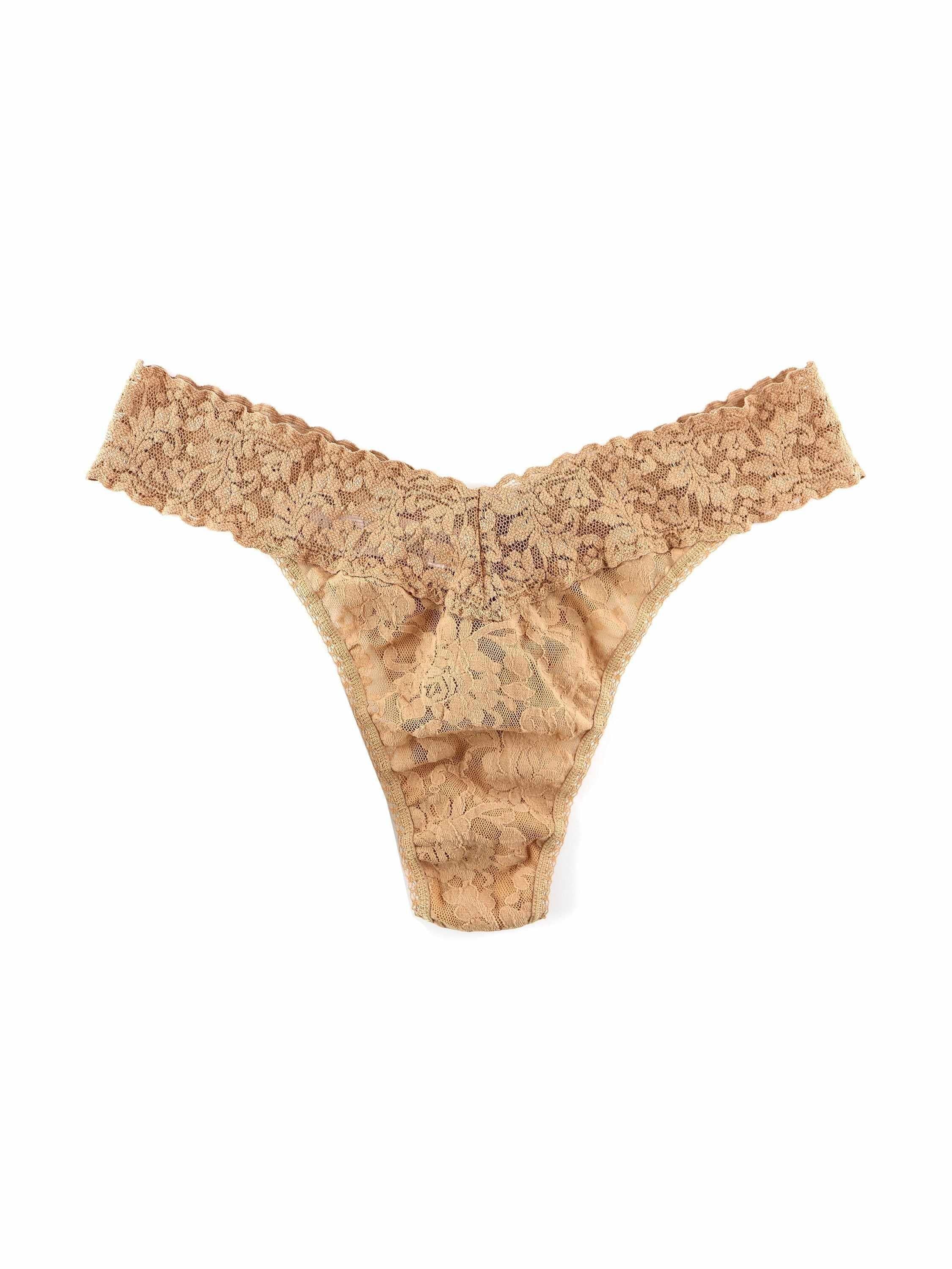 Signature Lace® Original Rise Thong Sun Tan Beige - Image 5