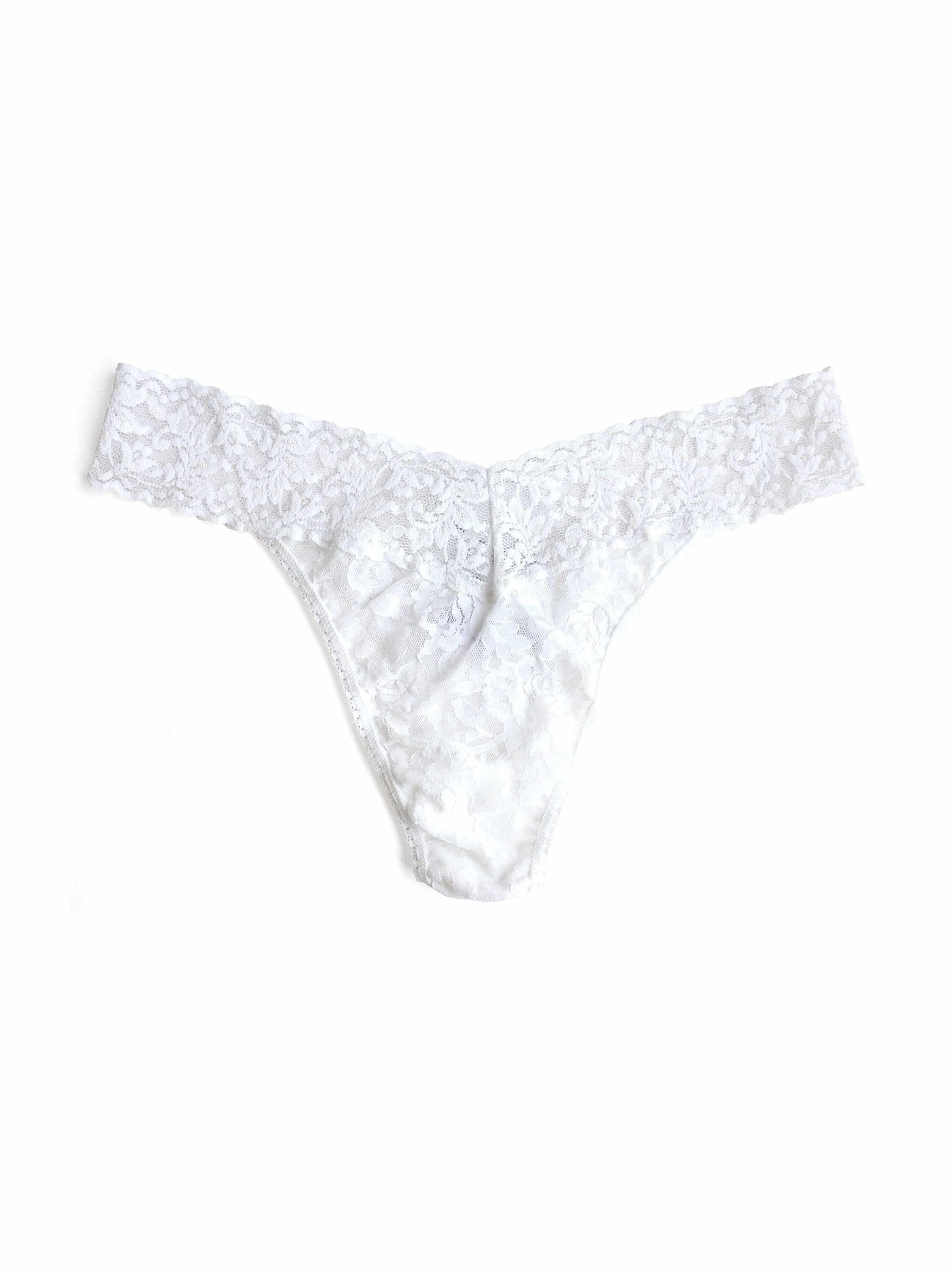 Signature Lace® Original Rise Thong White - Image 5