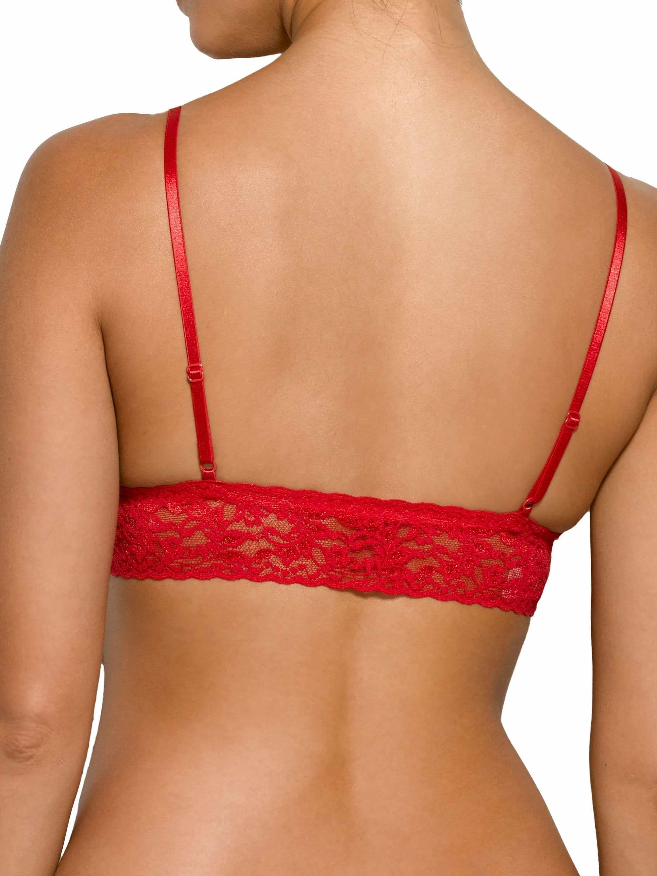 Signature Lace® Padded Triangle Bralette Red - Image 2