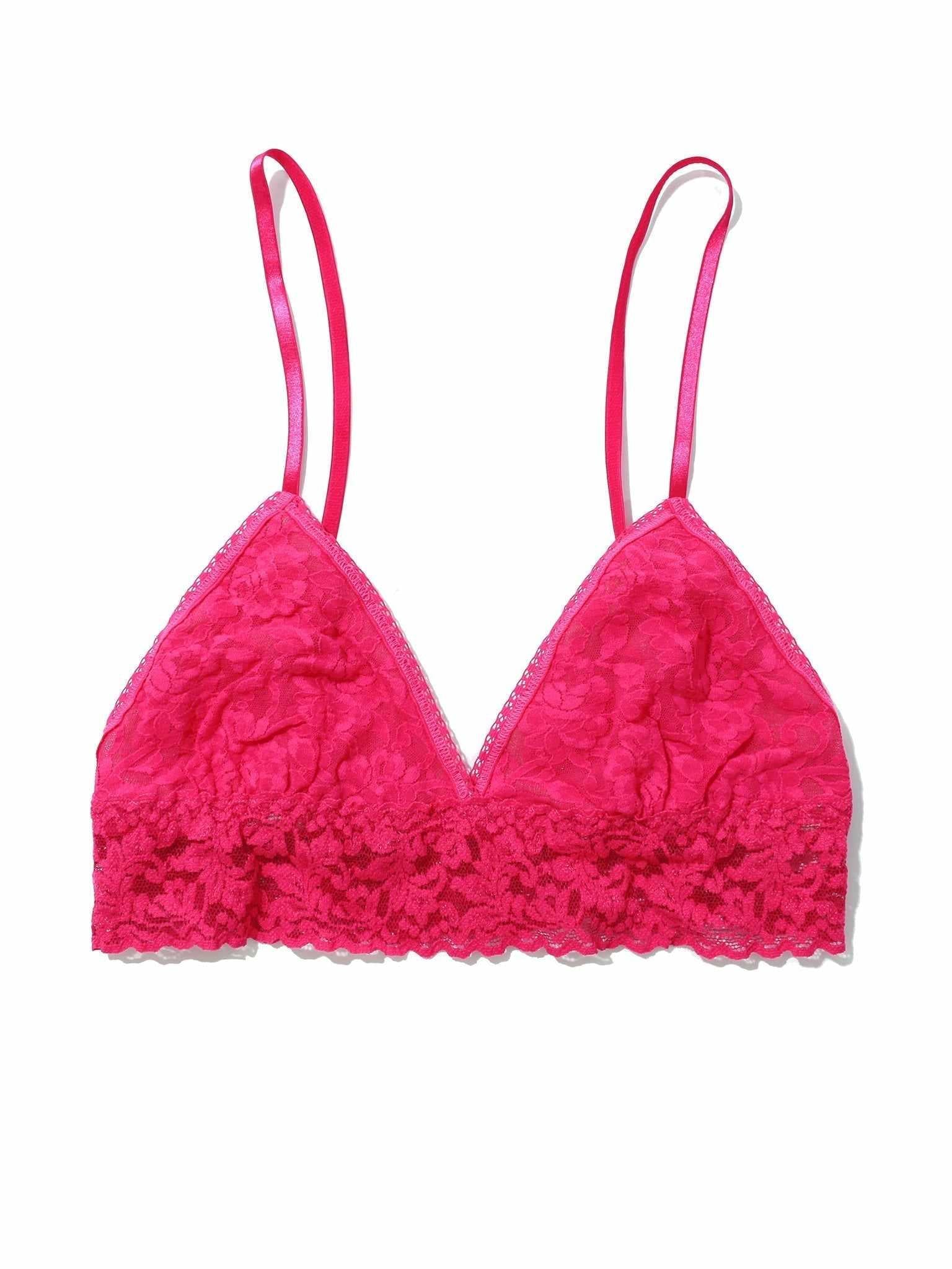 Signature Lace® Padded Triangle Bralette Sweet Tart Pink Sale - Image 4