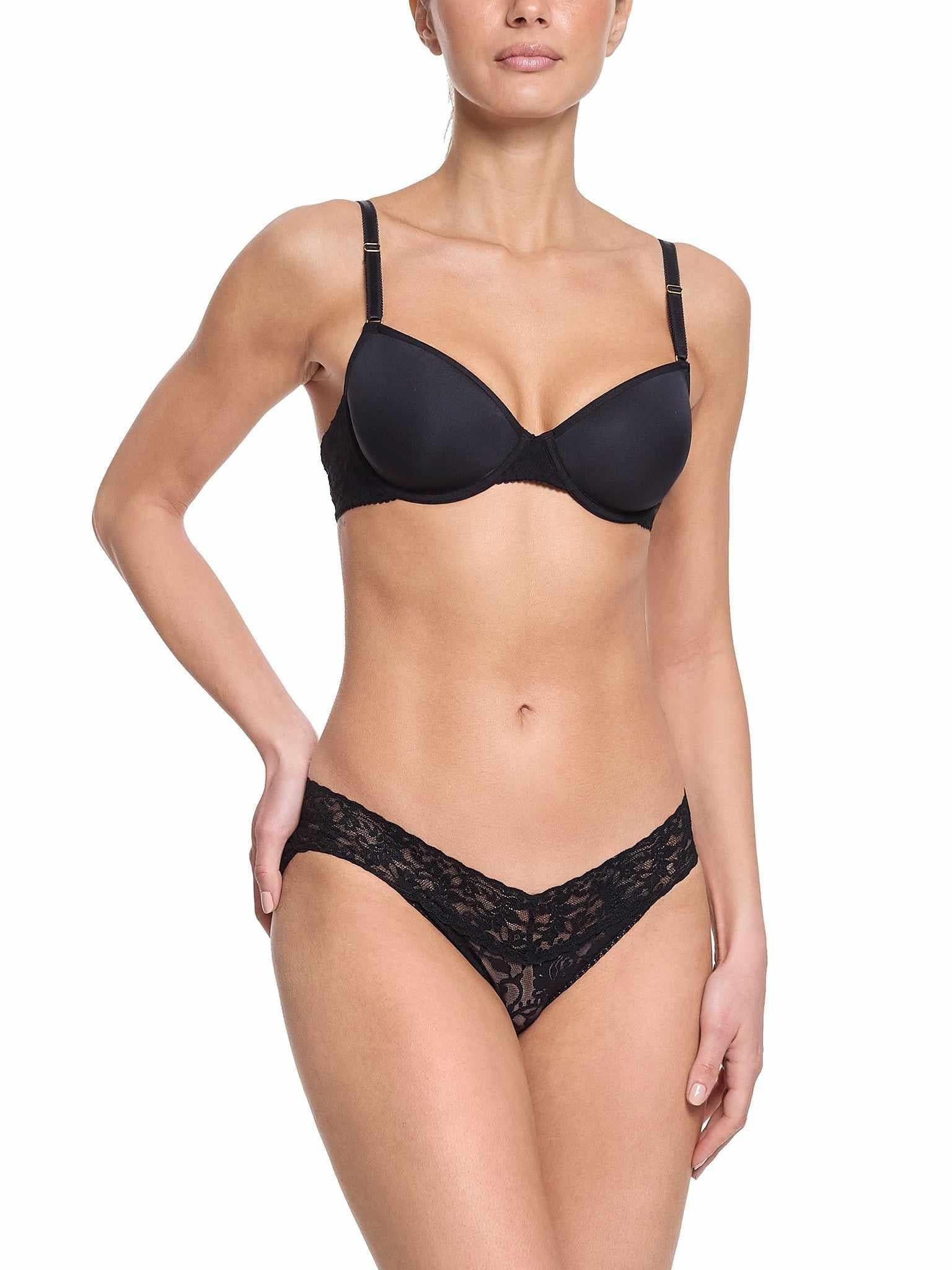 Signature Lace® T-Shirt Bra Black - Image 4