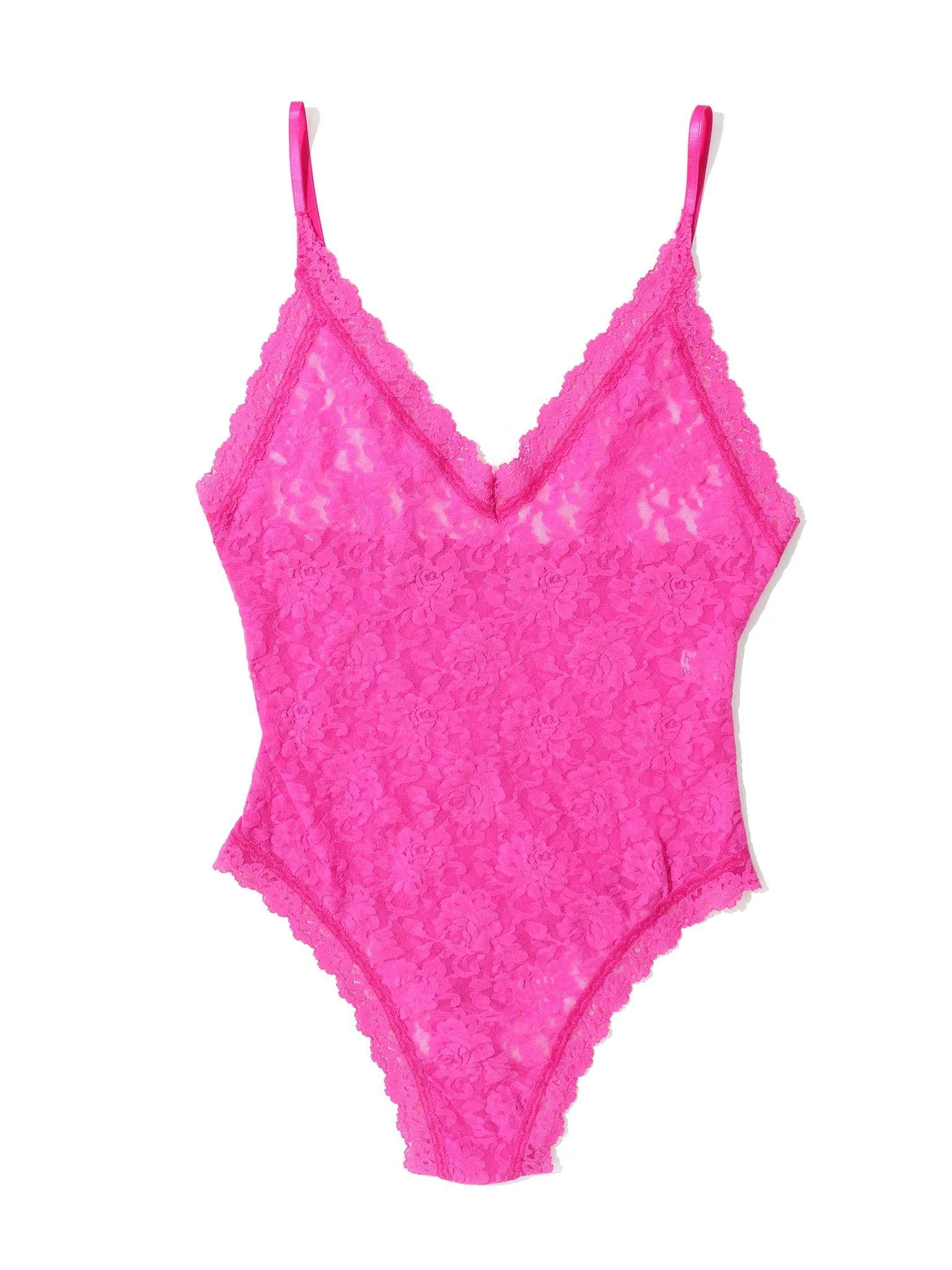 Signature Lace® Thong Back Bodysuit Marmalade Pink Sale - Image 3