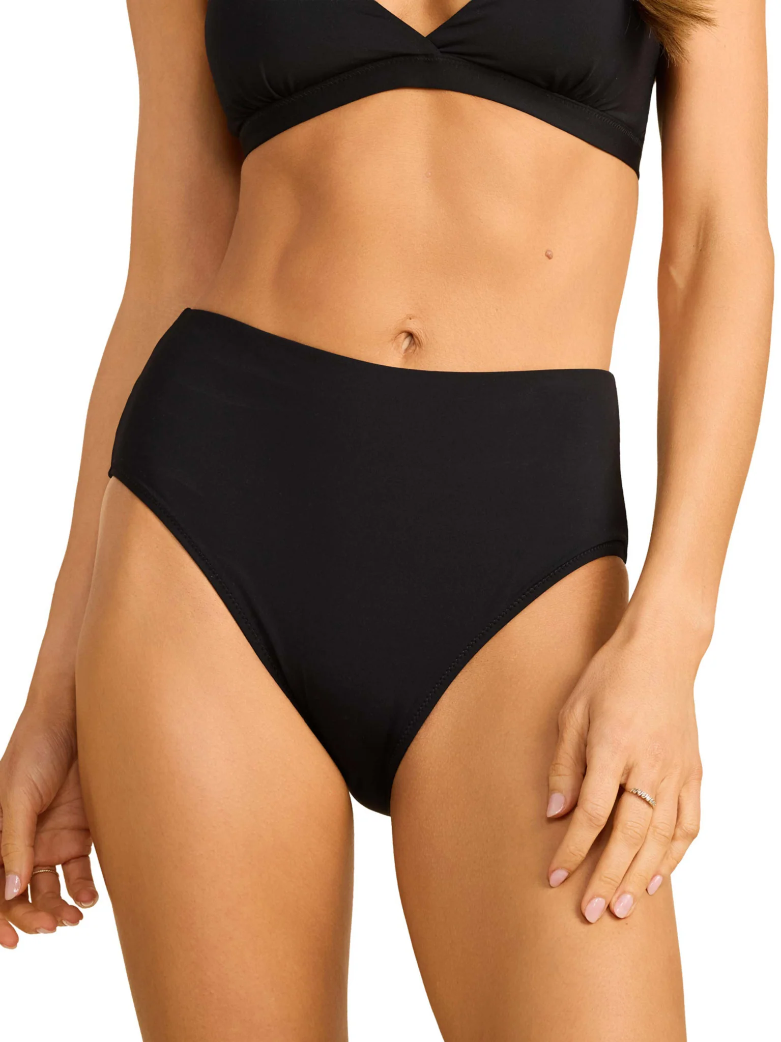 Swim High Rise Bottom Black - Image 4