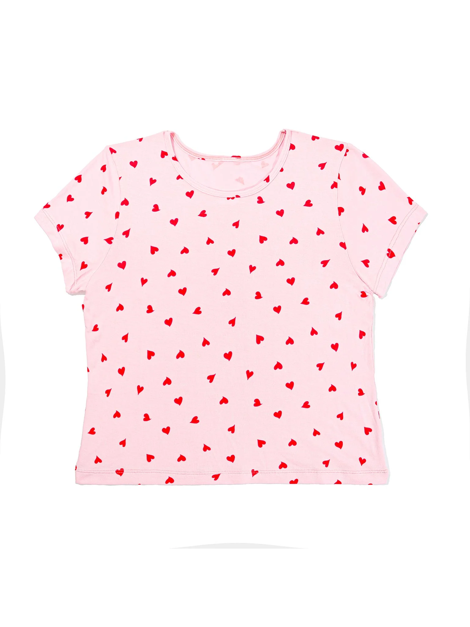 Unwind Baby Tee So In Love Pink Sale - Image 4