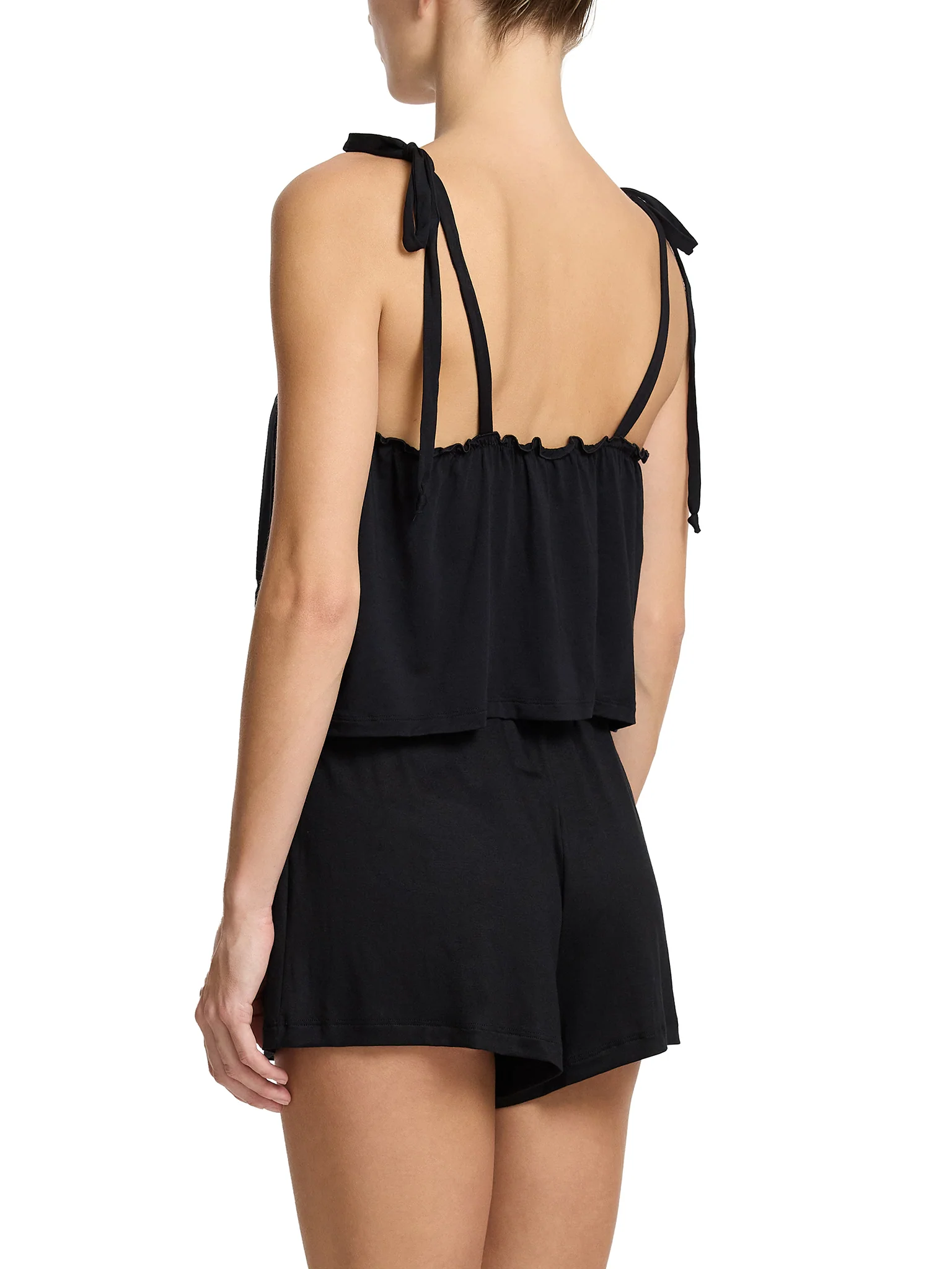 Unwind Ruffle Cami Black - Image 6