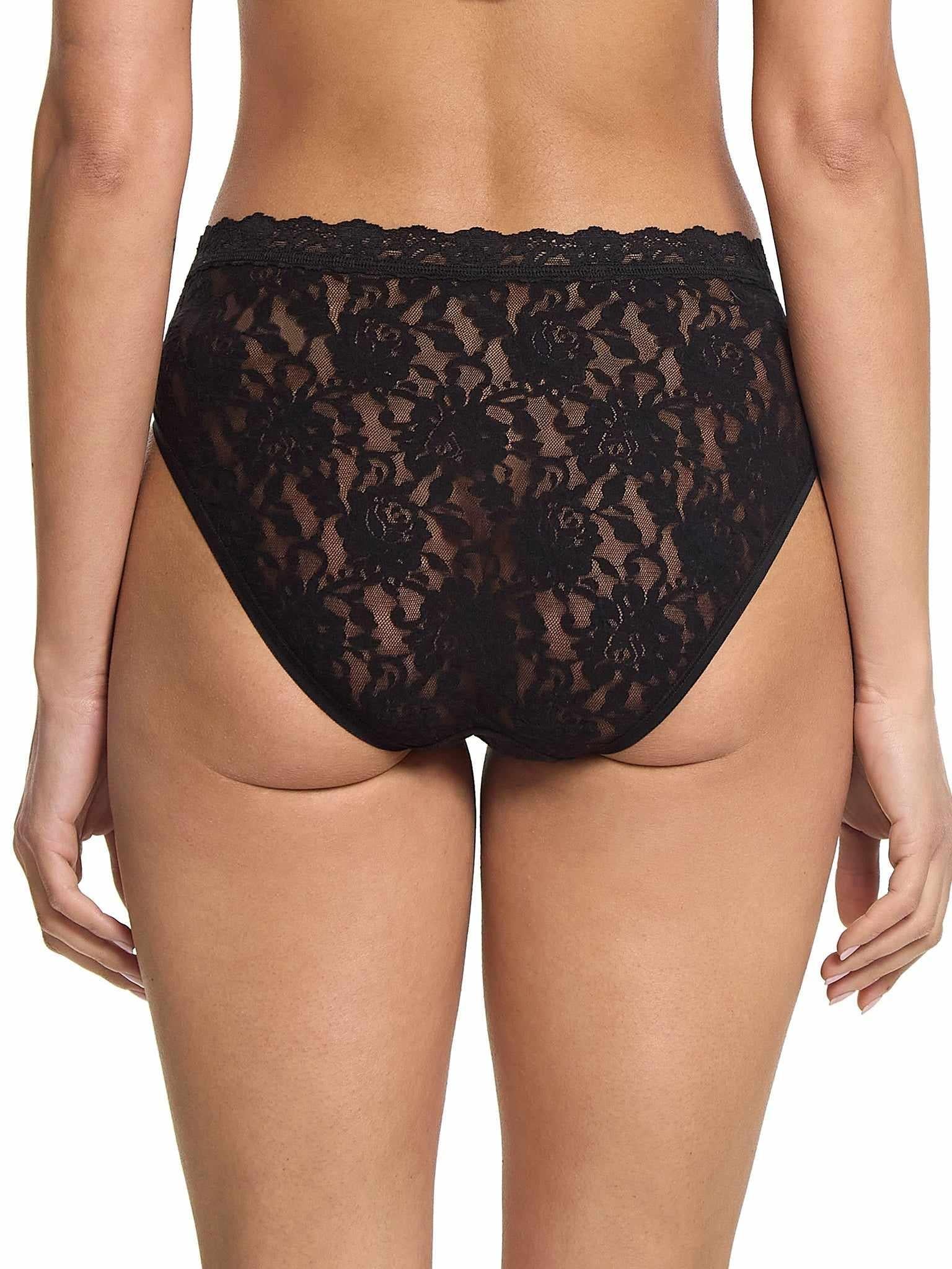 Signature Lace® V-Front High Cut Brief Black - Image 2