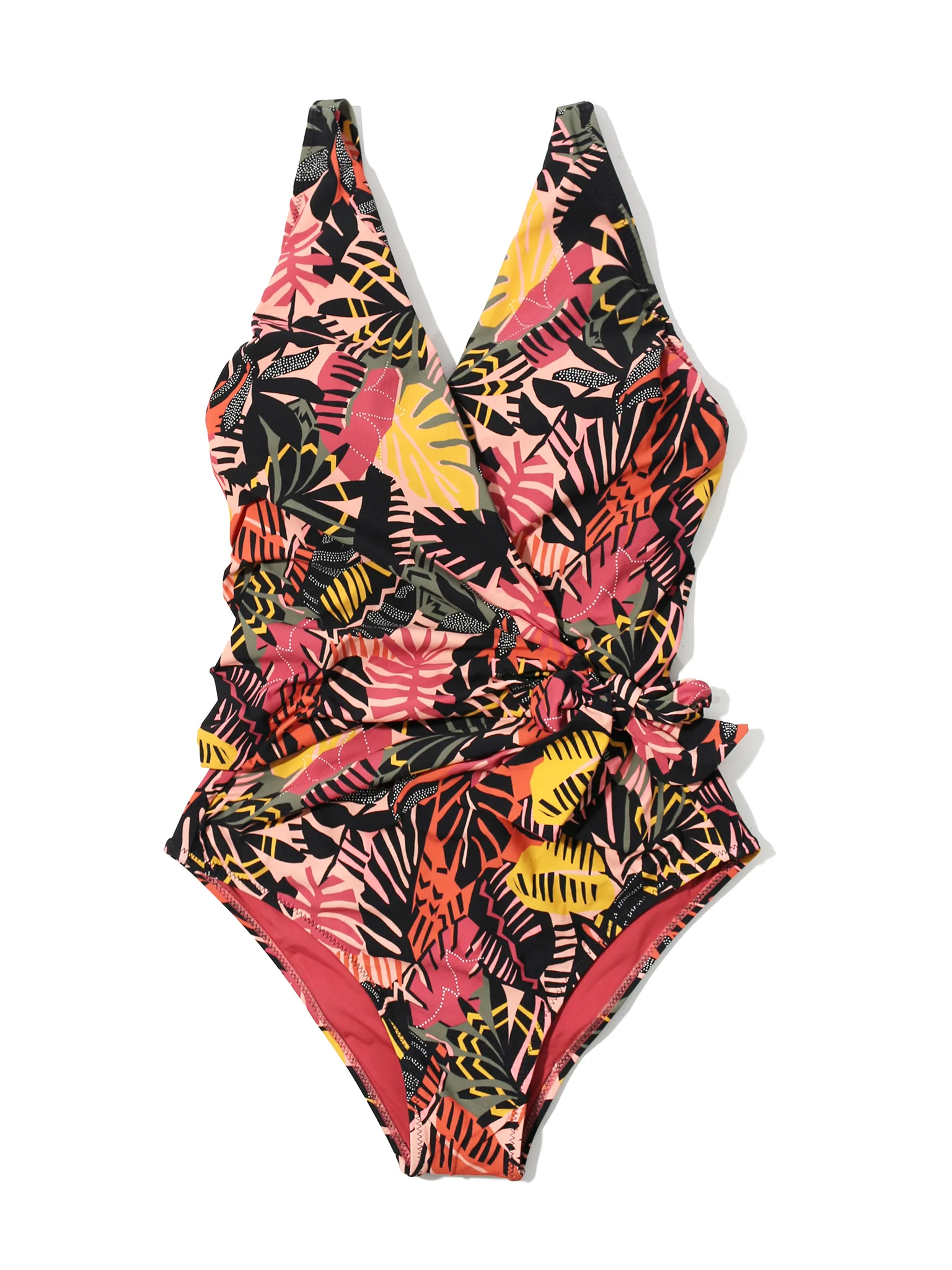 Wide Strap Wrap One Piece Swimsuit Palm Springs Sale - Image 7