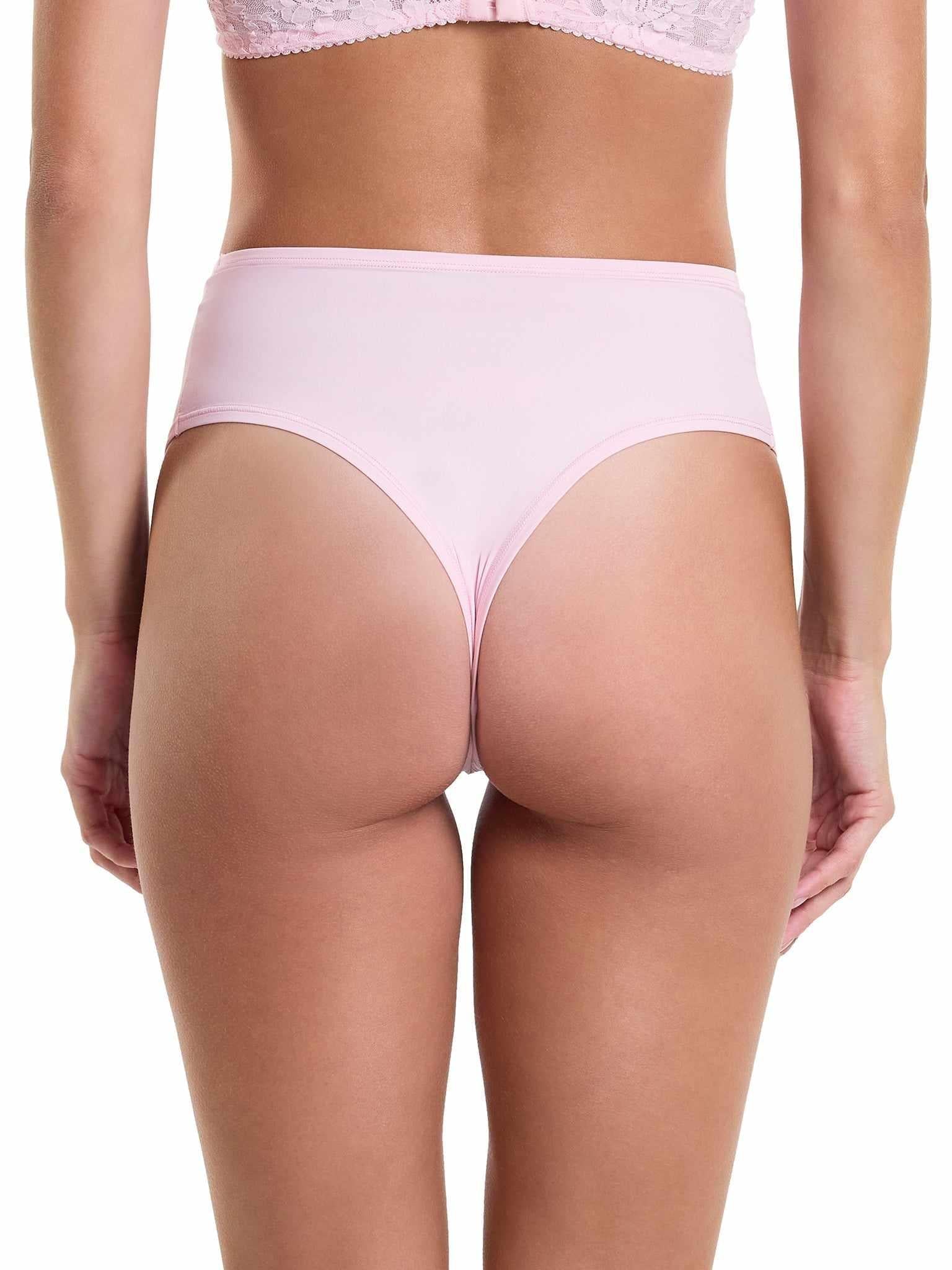 YourFit™ High Rise Thong Bliss Pink - Image 2